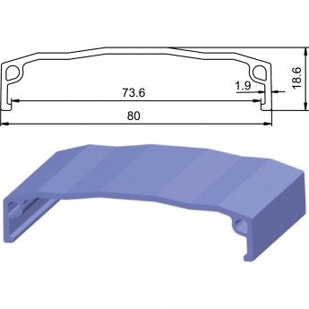 Обод 24" JP73 32H одинарный, оранжевый (для Nav. 480 FAT BIKE)