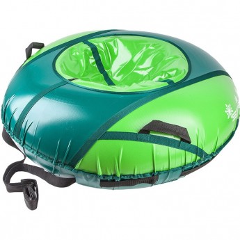 Санки надувные STELS D125 см усиленные, салатово-зелёные